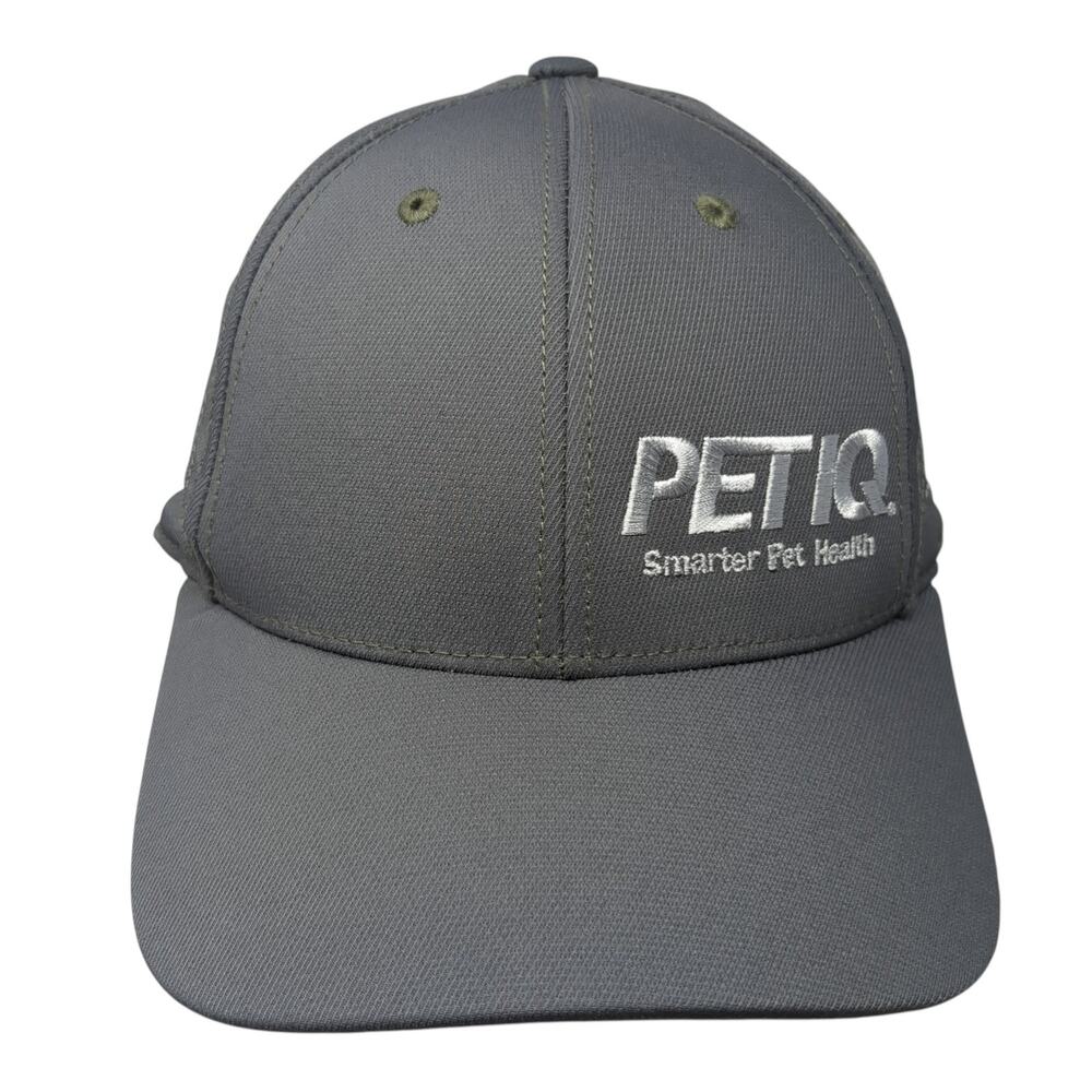 Pet Iq Smarter Pet Health Fitted Hat Gray Xl Embroidered Ogio Endurance